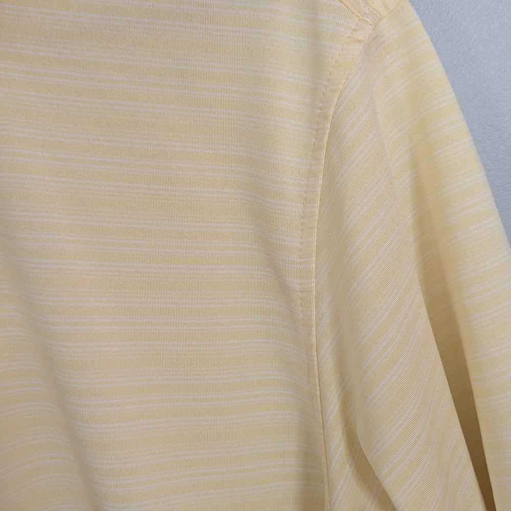 Pebble Beach Light Yellow Men's Large Polo Shirt - Picture 7 of 7